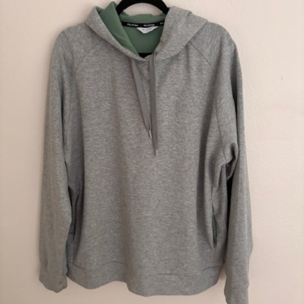 PELOTON City Sweat Light Grey Pullover Hoodie